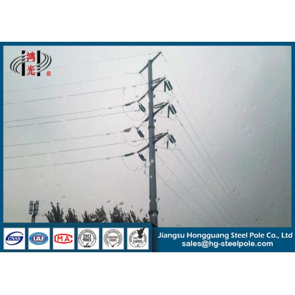Quality 110KV Q235 Galvanized Steel Octagonal Electric Power Poles / Power Transmission Tower wholesale