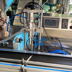 Single Head Pneumatic Automatic Cosmetics Body Lotion Cream Jar Filling Machine