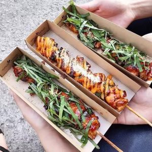 Cheap Foldable Paper Food Containers Custom Order Accepted Designed for Hot Dog Burger Waffle Corn Packaging for sale