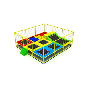 Different Colors Trampoline Indoor Playground Big Diameter Galvanized Steel Pipe