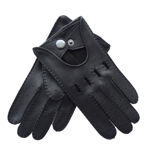 Quality Driver Leather Work Gloves , Full Finger Gloves Soft Fitting Silk Lining wholesale