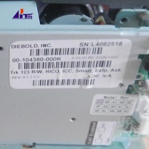 ATM Machine Parts Diebold Card Reader TRK 123 R/W HICO ICC Smart 00104380000K