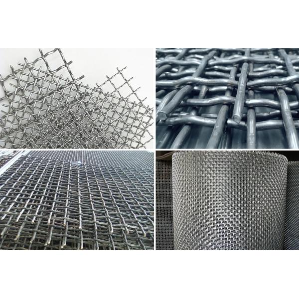 Black Iron Square 6.0 Mm Crimped Woven Wire Mesh Panel For Pig Raising