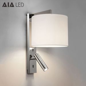 Cheap Recessed mounted E27 holder flexible wall light &amp; Interior led bedside wall lamp reading wall light for luxury hotel for sale