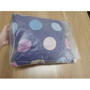 Clear PVC Packaging Bags With Button For Pillow And Four Piece Suit Package