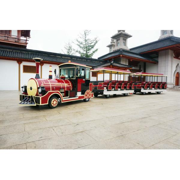 Eco Friendly 42 Passenger Electric Trackless Train For Sightseeing Customized Color