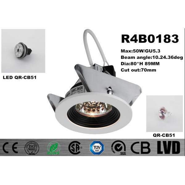 Quality IP40 Round LED Spot Downlights GU5.3 Aluminum Housing Dimmable LED Downlights wholesale