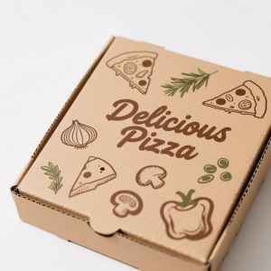 Custom Printed Paper Pizza Box For Cheese Pepperoni And Veggie Pizzas