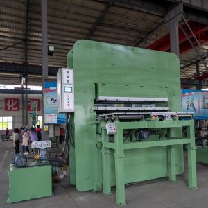 220v Rubber Gasket Vulcanizing Press Machine with 90T Capacity and Hydraulic
