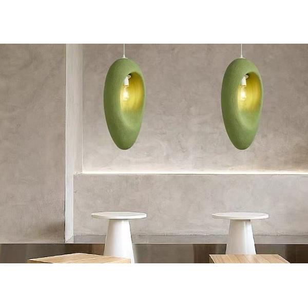 Cement and concrete and resin orange yellow handmake contemporary pendant lamp