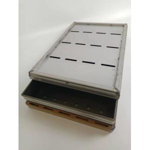 Economical 4 Strapped Non Toxic Loaf Pan Corrugated Surface