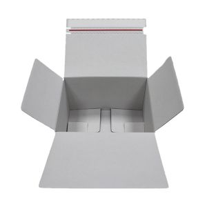 Custom Recycled Corrugated Paper Snap Lock Bottom Zipper Boxes With Logo