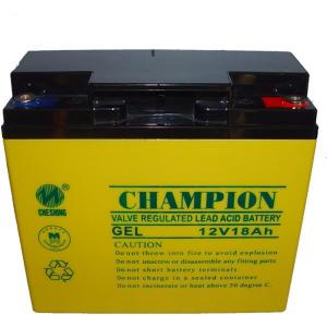 China Champion 12V18AH GEL battery 12V Solar battery Lead Acid battery manufacture on sale
