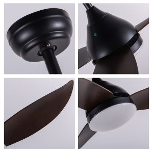 Modern 36In Smart Ceiling Fan Low Noise With Remote Control