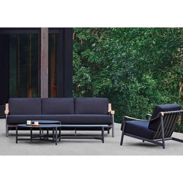 Quality Aluminum frame Rope Garden Sofa Set Weather Resistant Durable For Gardens Courtyards Villas wholesale