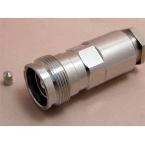 RF connector 4.3-10 female twist on clamp type connector for RG214 coaxial cable