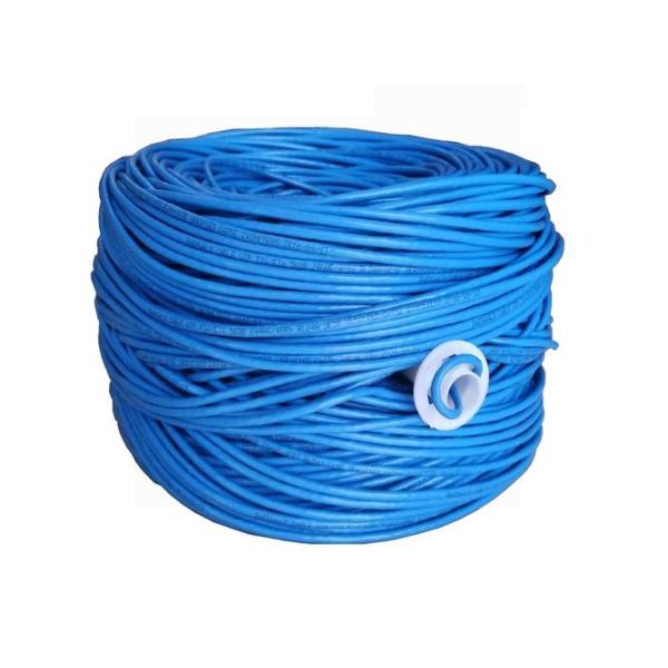 Quality Blue FFTP Cat6A Ethernet Cable with PVC Insulation Fast and Stable Data Transfer wholesale