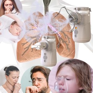 Portable Vibrating Mesh Inhaler Battery and DC 5V USB Powered for Medical