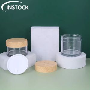 PET Plastic Lid Transparent Empty Cream Jar 100Ml 120Ml 150Ml 30oz 40oz 50oz For