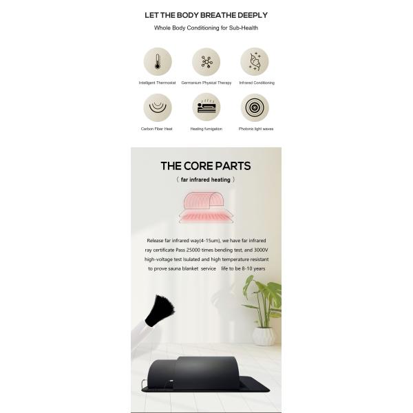 Tourmaline Germanium Far Infrared Dome 660nm Red Infrared Sauna Dome