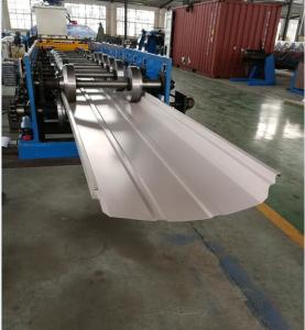 China Adjustable Width Standing Seam Roof Panel Roll Forming Machine With Auto Seamer on sale