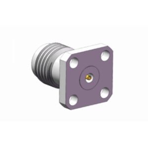 China 2.4mm Female Microstrip RF Connector Stainless Steel Material With 4-hole Flange on sale