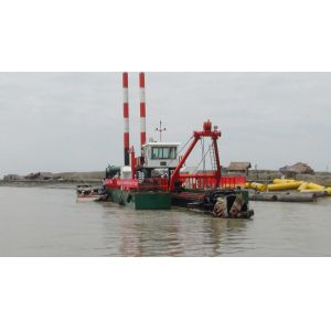 Cheap 1.7m Cutter Head 1400 cbm/h Cutter suction sand dredger with Anchoring Boom and Spud Carriage Sand or Mud Dredging for sale