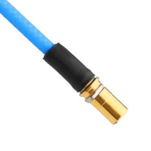 ROHS Low PIM Flex TFT-5G-402 RF Coaxial Cable Double Shielded With Blue FEP