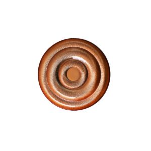 Embossed Electroplated Round Crystal Glass Plates With Unique Texture