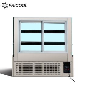 Cake display case pastry showcase glass door fridge for bakery shop with CE/ETL