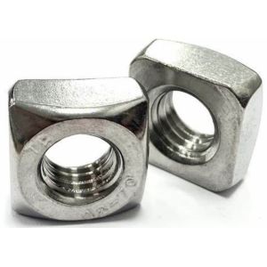 M5 18-8 Stainless Steel SS304 SS316 Square Thin Nut Plain Polished DIN557 DIN562