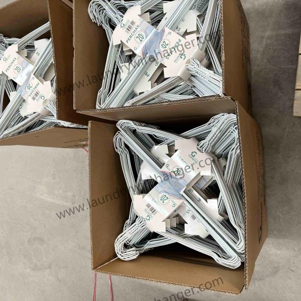 Quality 15 Hanging Coated Steel Wire Hangers for Industrial Applications wholesale