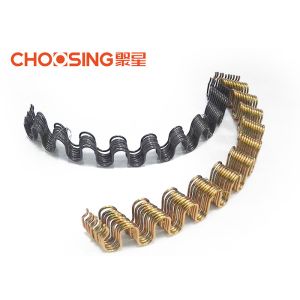 Anti Rust Silver Zig Zag Sofa Springs Precut 18" Length Strong Load - Bearing