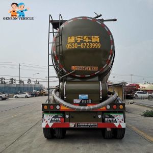 3 Axles 45cbm Dry Powder Bulk Cement Material Tanker Semi Truck Trailer For Sale