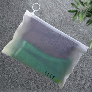 Custom 100% Biodegradable Plastic Recycled Frosted Matte Clothes Ziplock Bag Eva