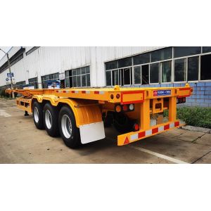 40ft Skeletal Container Chassis Semi Trailers 40 Tons Payload 2.5m Width