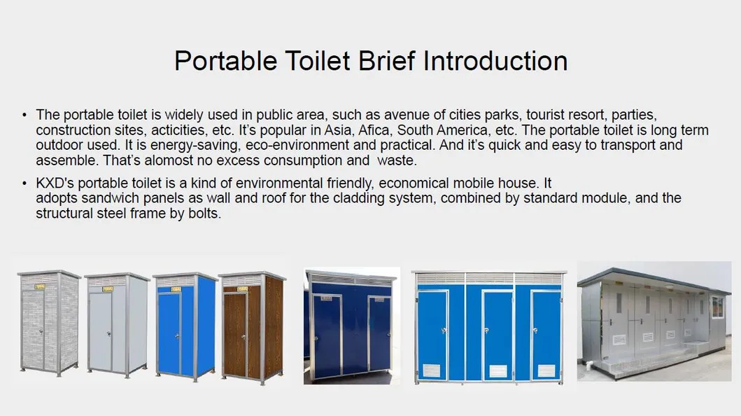 Portable 20 Feet Container Prefab House Toilet