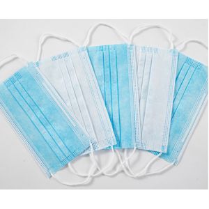 Non Woven Face Mask Surgical Disposable 3 Ply With Earloop Anti Virus