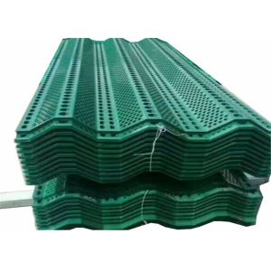 Perforated Steel Pvc Coated Windbreak Panels , Anti Wind Dust Net Long Validity