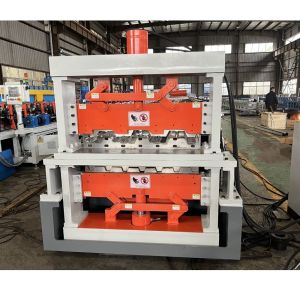 China USA Popular 2 Inches Composite And B Deck Double Layer Deck Floor Roll Forming Machine on sale