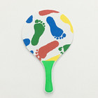 Quality Polyester Wood Beach Racket Customized 38x24cm PU Wooden Beach Rackets wholesale