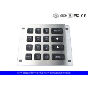 Rear Panel Mount Led Illuminated Metal Keypad for Industrial Machines