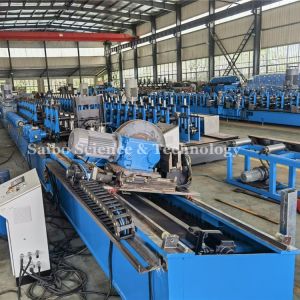 Cheap P Type Tube Welding Roll Forming Machine With Fly Saw Track Cutting for sale