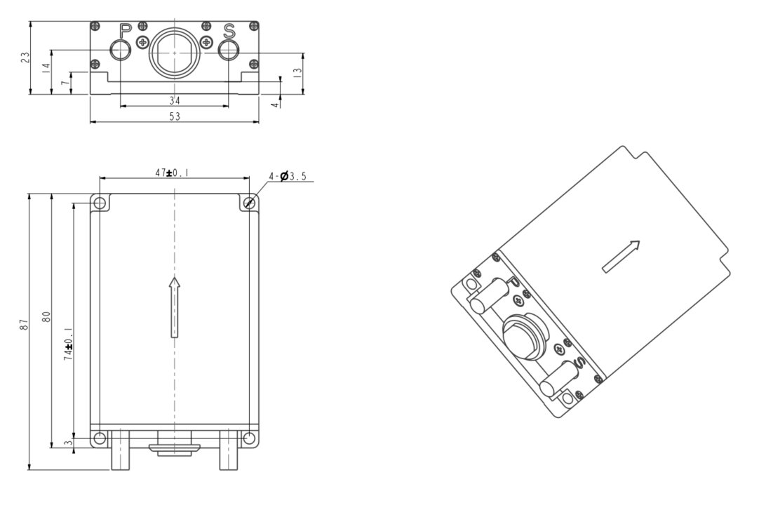 High-Frequency Data Output Inertial Navigation System with 0.1° Heading Accuracy