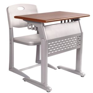 Fixed Height Double Student Desks Environmentally Friendly Classroom Tables And