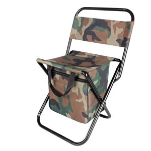 Cheap Lightweight Folding Backrest Stool Portable Camouflage Beach Seat Chair with Bag for sale