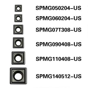 Steel Black Square Turning Inserts External SPMG090408 CVD Coating