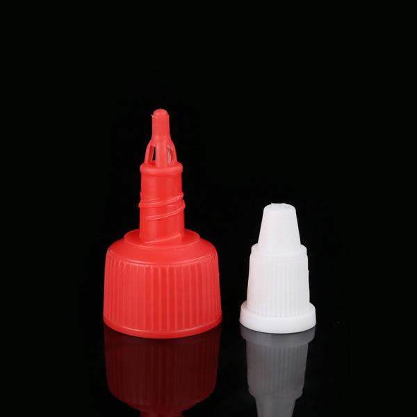 Quality Ribbed Surface Cosmetic Bottle Caps Push Pull Bottle Caps Non Spill wholesale