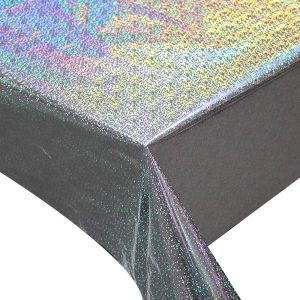 54'X108' Glossy Waterproof Printed Tablecloth Rectangle