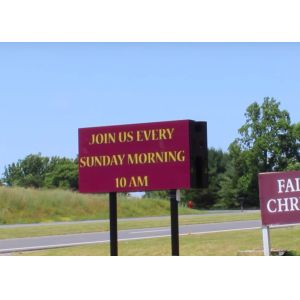 Entertainment Events Single Color Led Display White For Shops , 1/4 Scan